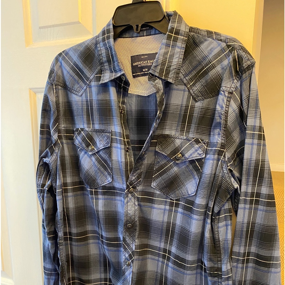 Mens American Eagles western button down